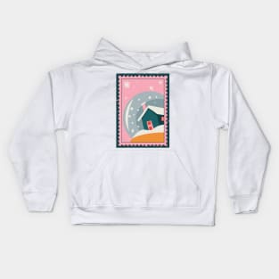 Snow Globe Stamp Kids Hoodie